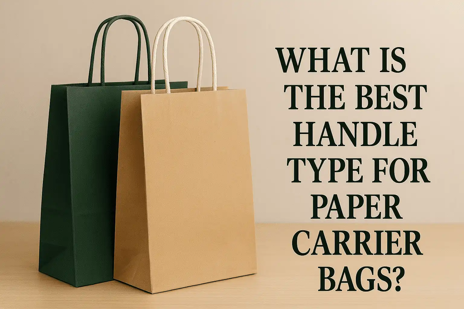What is the best handle type for paper carrier bags?